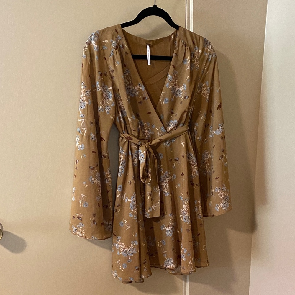 Free People Floral Belted Mini Dress/Tunic